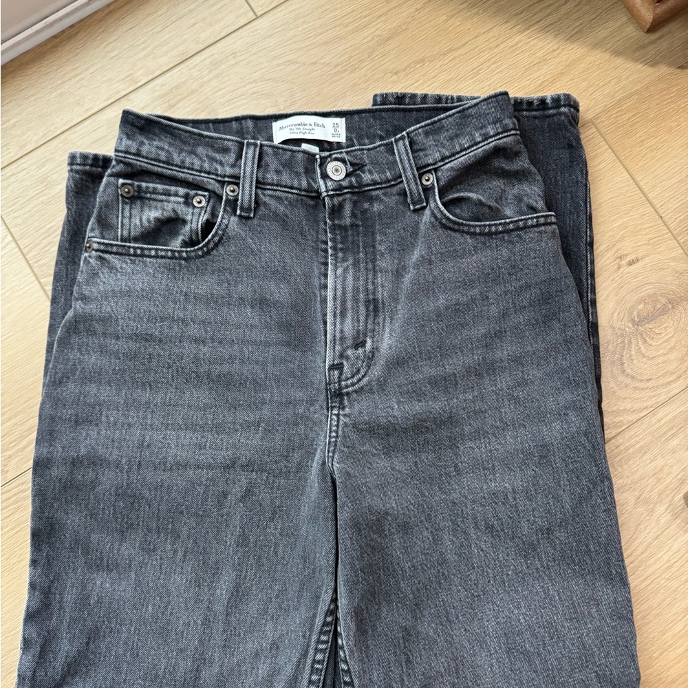 Abercrombie & Fitch Gray Straight Jeans